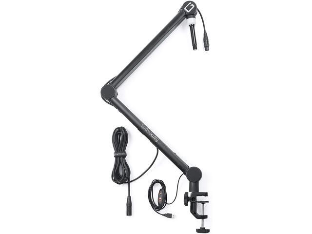 Gator Frameworks Professional Desktop Broadcast/Podcast Microphone Boom Stand with On-Air Indicator Light (GFWMICBCBM4000)
