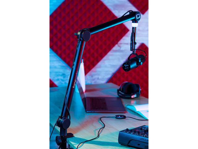 Gator Frameworks Professional Desktop Broadcast/Podcast Microphone Boom Stand with On-Air Indicator Light (GFWMICBCBM4000)