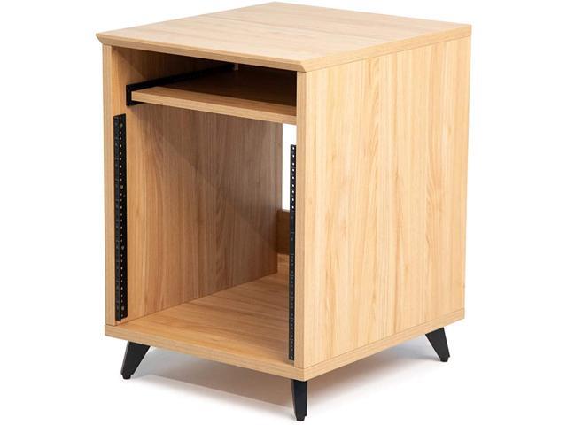 Elite Furniture Series 10U Studio Rack Table in Natural Maple Matte Finish