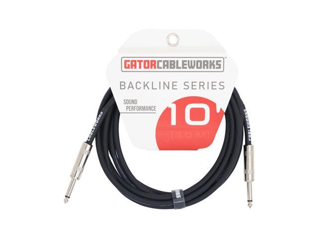 Gator Cableworks Backline Series 10 Foot Straight to Straight Instrument Cable - GCWB-INS-10