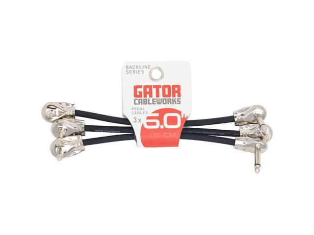 Gator Cableworks Backline Series 6 inch Patch Cables - 3 Pack - GCWB-INS-6INRA3PK