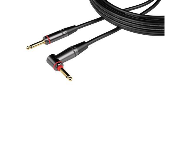 Gator Cableworks Headliner Series 20 Foot Straight to Right Angle Quiet Connect Instrument Cable - GCWH-INS-20RAQT