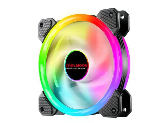 NewStyp 120mm Case Music Fans High Performance Cooling PC RGB Fans with Hydraulic Bearing Adjust Speed Aura Sync ARGB Music Fan