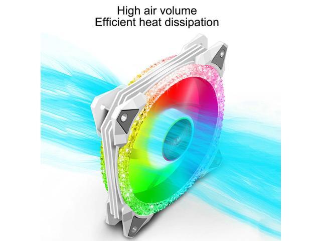 NewStyp 5V 3Pin ARGB Fans PC CPU Cooler Water Cooling 120mm Replace Computer Case Cooling RGB 12V 4Pin PWM Fan Accessories Pink 4 Packs