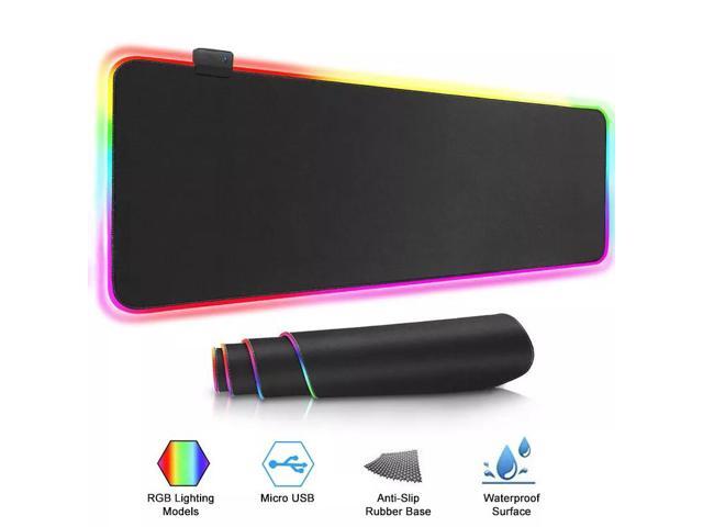 NewStyp Gaming Mouse Pad Computer Mousepad RGB Large Mouse Pad Gamer XXL Mouse Carpet Big Mouse Pad PC Desk Play Mat with Backlit