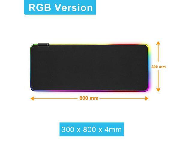 NewStyp Gaming Mouse Pad Computer Mousepad RGB Large Mouse Pad Gamer XXL Mouse Carpet Big Mouse Pad PC Desk Play Mat with Backlit 800*300mm