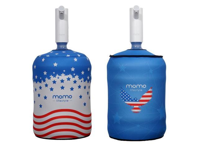 5 Gallon Bottle Sleeve Reversible, Durable Cooling Neoprene (Wetsuit Material) Insulation Slick Elegant Design Large 5gal Bottle Cover Accessory...