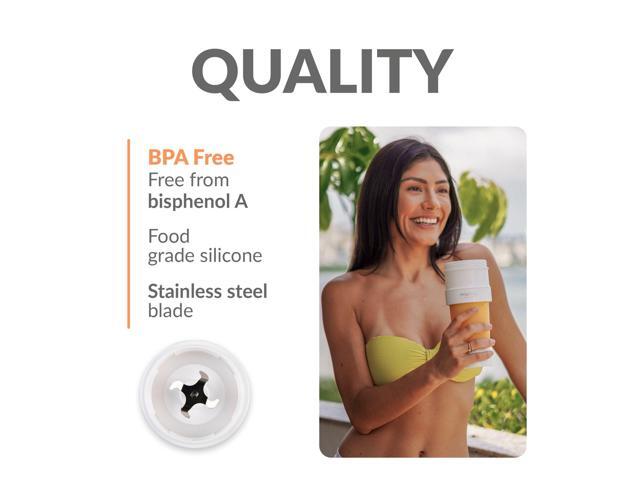 Momo Lifestyle Portable Collapsible Blender Personal BPA Free USB Rechargeable Blendjet On the Go for Smoothies and Shakes