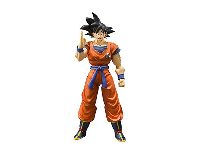 S. H. Figuarts Dragon Ball Son Goku-Earth Growing Saiyan-Appsive 140mm ABS & PVC Coated Movable Figure