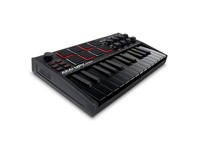 AKAI Professional MPK MINI MK3-25 Key USB MIDI Keyboard Controller 8 Velocity-enabled Backlight Pads / 8 Rotary Encoder Nobs Included, Music.
