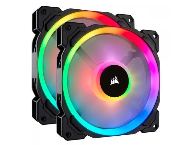 COESAIR LL140 RGB 2FAN Pack With Lighting Node Pro PC Case Fan [140mm Diameter RGB] FN1143 CO-9050074-WW