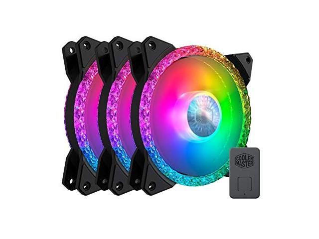 CoolerMaster Masterfan MF120 Prismatic 3in1 PC Case Fan 120mm RGB Equipped 3 Pack Mfy-B2DN-203PA-R1 FN1506