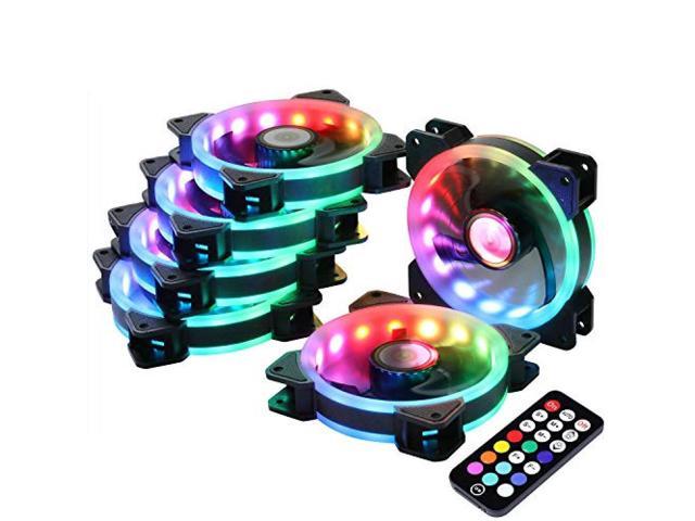 DS Wireless RGB LED 120 mm Case PC Case With Fan Controller, CPU Cooler Radiator System (6 RGB FANS, RF Remote Control, A Series)