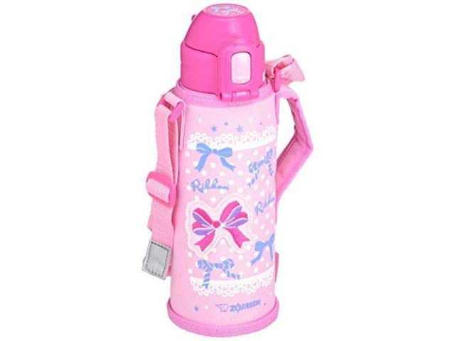 Elephant Sign (Zojirushi) Water Bottle Straw Type Stainless Steel Bottle 520ml Pink SD-CB50-PA
