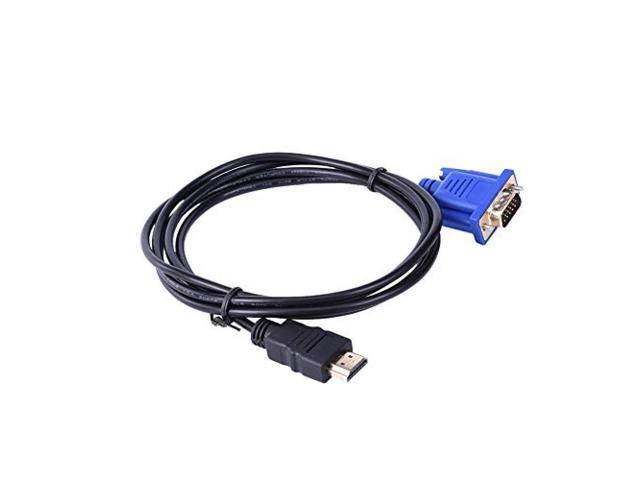 HDMI to VGA conversion cable HDMI male to VGA male conversion adapter cable Gold plated connector Audio transfer Applicable to high resolution...