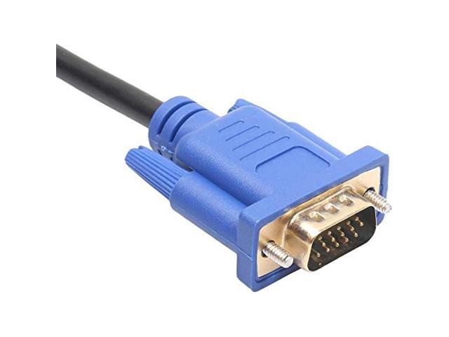 HDMI to VGA conversion cable HDMI male to VGA male conversion adapter cable Gold plated connector Audio transfer Applicable to high resolution...