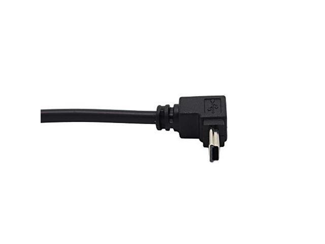 ViViSun USB mini conversion cable USB (miniB) male-USB (A) female 90 ° L type direction conversion cable with OTG function High-speed 480Mbps data...