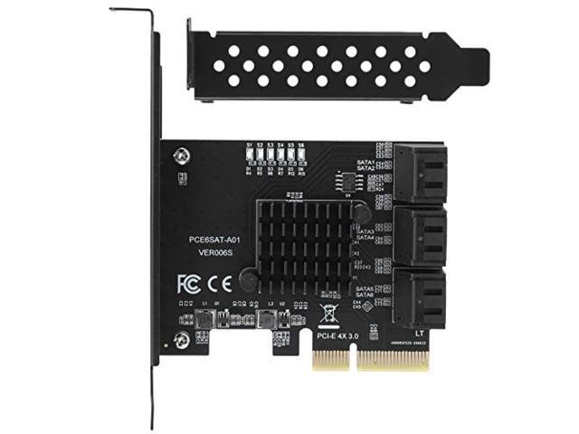 Expansion card Ultra-fast expansion board PCIE to 6-port SATA3.0 hard disk 6-port expansion card 6G PCI-E3.0 GEN3 4X PCI-E expansion adapter board...