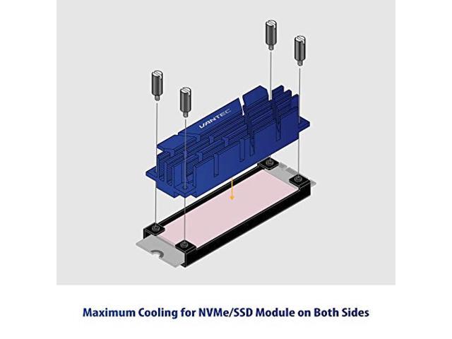 M.2 NVMe SSD dedicated heat dissipation aluminum alloy cooling heat sink