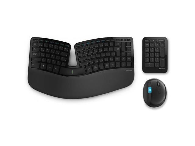 Microsoft Keyboard Mouse Set Wireless / Security (with encryption) Sculpt Ergonomic Desktop AES L5V-00030