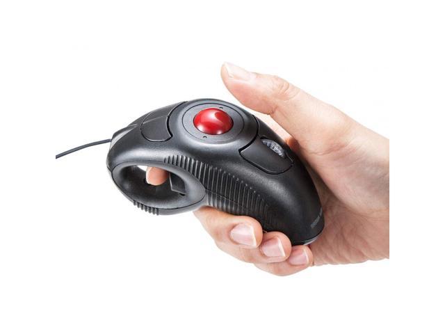 Sanwa Direct Sleeping Mouse Ring Mouse Trackball Ambidextrous Cable 1.9m Count Switching 400-MA083