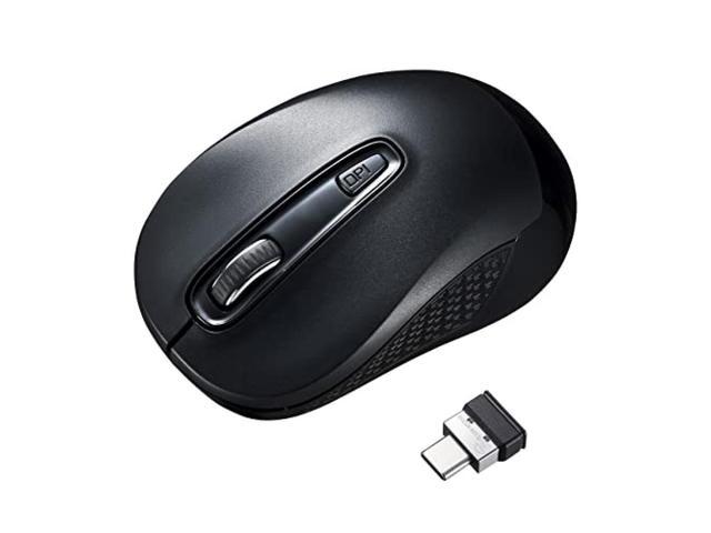 Sanwa Supply Wireless Type-C Blue LED Mouse (Black) MA-WBLC41BK