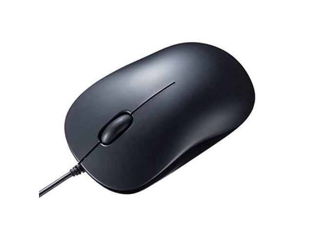 Sanwa Supply Wired Mouse Type-C Connection Blue LED Sensor Medium-sized Windows / Mac Compatible MA-BLC194BK