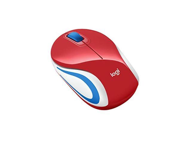 Logitech M187rRD Wireless mouse wireless mouse Mini mouse Ultra-small M187r Small wireless Red