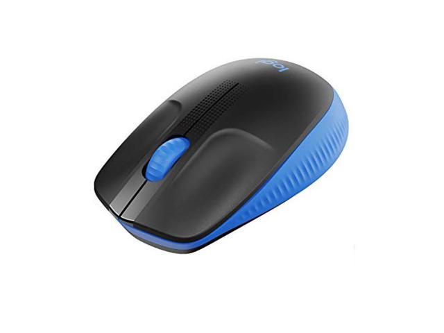 Logitech Full size wireless mouse M190BL Wireless mouse Symmetrical wireless USB windows mac chrome M190 blue
