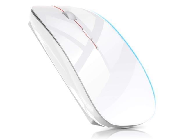Wireless Mouse Ultra-thin Quiet Wireless Mouse Energy Saving 2.4GHz 3DPI Mode High Precision Carrying Convenient Compatible with Mac / Windows /.