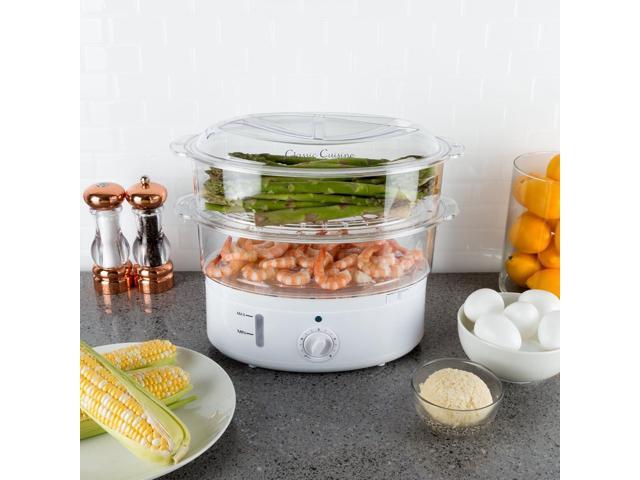 Vegetable Steamer Rice Cooker- 6.3 Quart Electric Steam Appliance with Timer for Healthy Fish, Eggs, Vegetables, Rice, Baby Food by Classic...