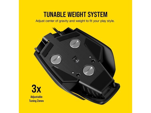 M65 Pro RGB - FPS Gaming Mouse - 12,000 DPI Optical Sensor - Adjustable DPI Sniper Button - Tunable Weights - Black (CH-9300011-NA)