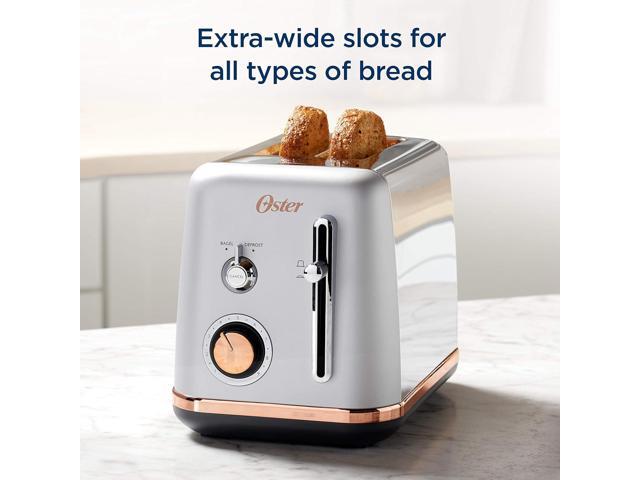Oster 2 Slice Toaster, Metropolitan Collection with Rose Gold Accents