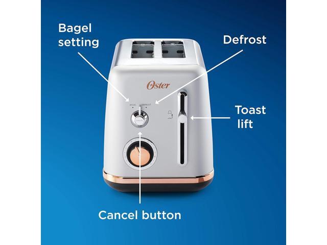 Oster 2 Slice Toaster, Metropolitan Collection with Rose Gold Accents