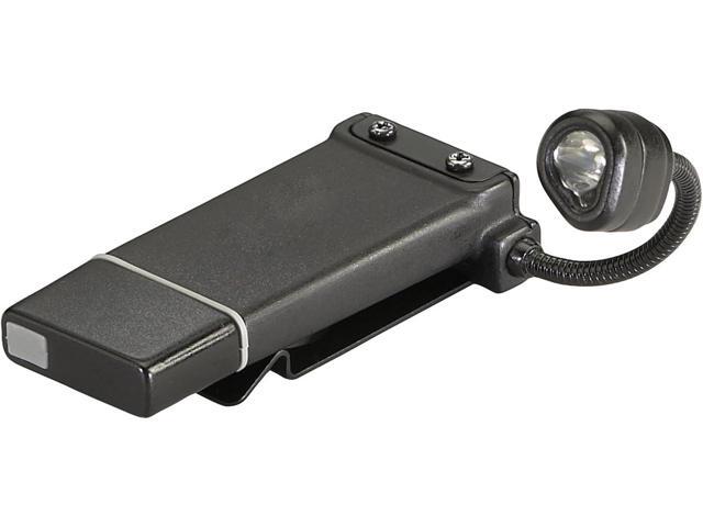 Streamlight 61125 ClipMate 70-Lumen USB Rechargeable Clip-On Light, with White and Red LEDs, Black