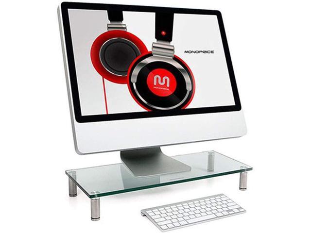 Monoprice Multimedia Desktop Stand 22 Inch x 9.5 Inch - Stand & Riser, Laptop Stand, Desktop TV Stand w/ Height Adjustable Legs - Workstream...