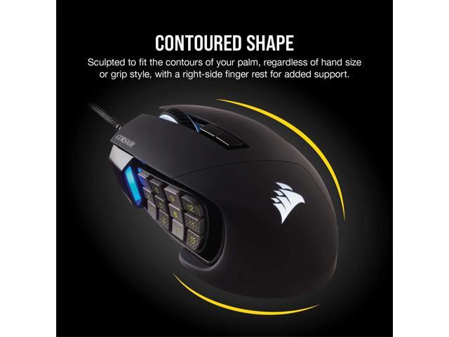 CORSAIR - Scimitar RGB Elite Wired Optical Gaming Mouse with 17 Programmable Buttons - Wired - Black - image 8