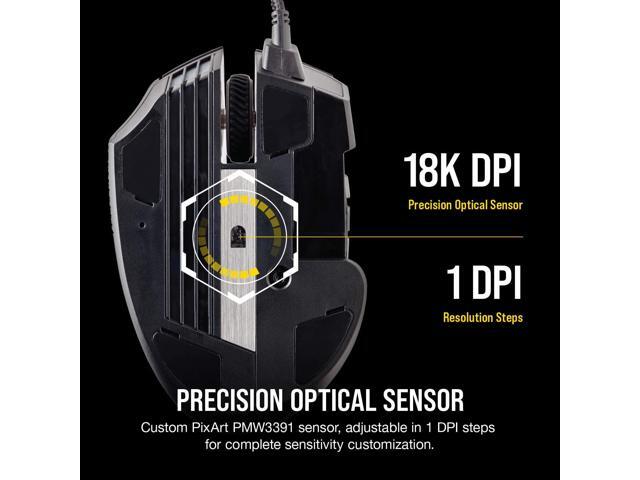 CORSAIR - Scimitar RGB Elite Wired Optical Gaming Mouse with 17 Programmable Buttons - Wired - Black - image 9