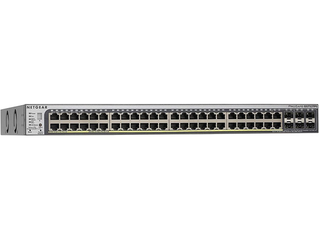 52-Port Gigabit Ethernet PoE/PoE+ Stackable Smart Switch with 40 PoE, 8 PoE+, 2 Copper/SFP Combo and 4 Dedicated SFP Uplink/Stacking Ports...