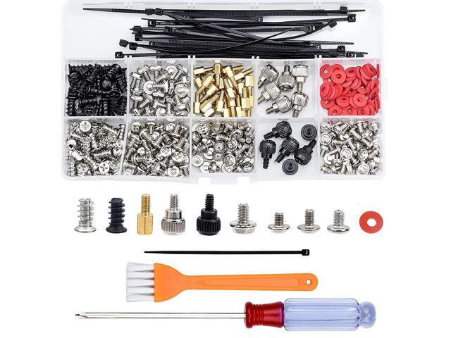 362pc Computer Screws Assortment Kit Motherboard Standoff Risers Screw Set for HDD SSD Hard Drive, Computer Case, Fan, Power Supply, Graphics,...