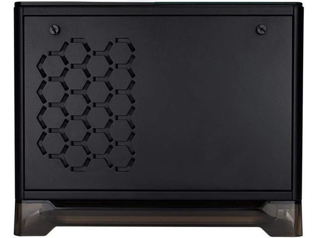IN WIN A1 Lite White Mini-ITX Tower with Integrated ARGB Lighting with 2 complementary Sirius Loop ASL120 fans - Computer Chassis Case Black