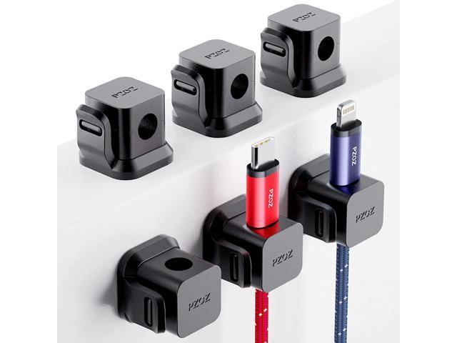 6 Pack Cord Organizer, Adhesive Charger Cable Clips, Wire Holder Keeper Organizer, Charging USB Cable Management for Home Office Desk Phone Car...