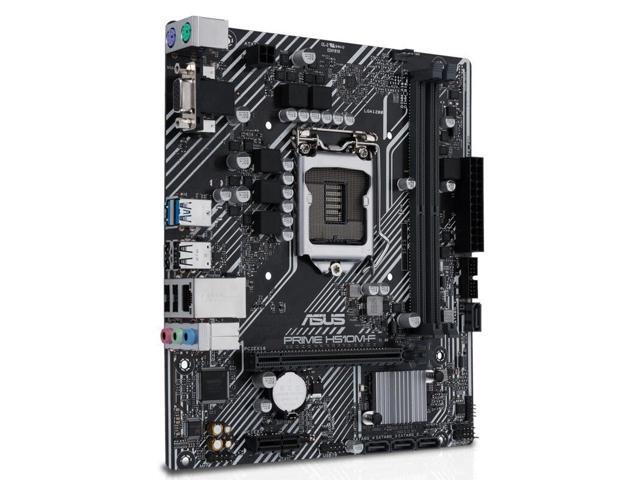 ASUS PRIME H510M-F Motherboard (mATX,Intel H510,LGA 1200,2 x DDR4,PCIe 4.0/3.0 x16, D-Sub, 4 x USB 3.2 Gen 1 Type-A, SATA 6 Gbps, Realtek,1Gb...