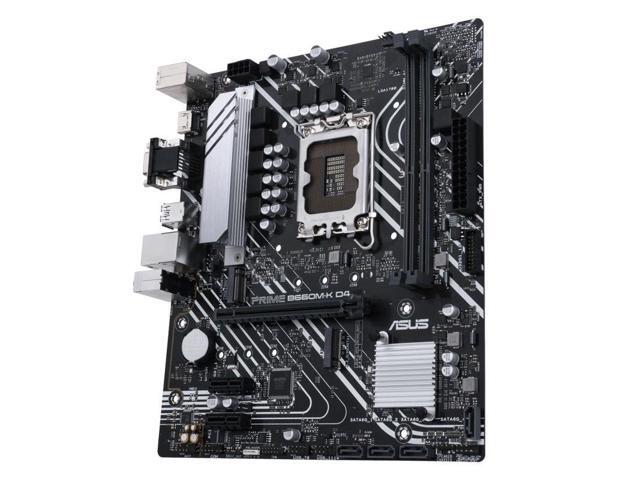 ASUS PRIME B660M-K Motherboard(Micro-ATX,Intel B660 LGA1700,2×DDR4 DIMM,PCI-E 4.0,USB3.2 Gen1, 2×M.2 Slot, 1×VGA,1×HDMI,Windows 11 Ready)