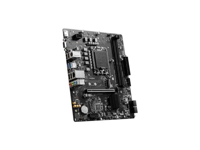 MSI PRO B760M-E Motherboard(INTEL B760,Supports 12th/13th Gen Intel Core Processors micro ATX,LGA1700,2x DDR4,PCIe 4.0,1x M.2,1×VGA,1×HDMI)
