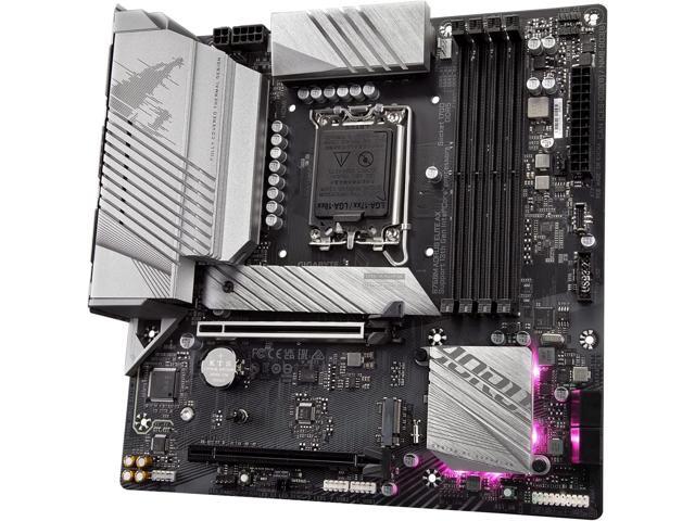 GIGABYTE B760M AORUS ELITE AX D4 LGA 1700 Intel B760 M-ATX Motherboard with DDR4, Dual M.2, PCIe 4.0, USB 3.2 Gen2X2 Type-C, Intel Wi-Fi 6E, 2.5GbE...