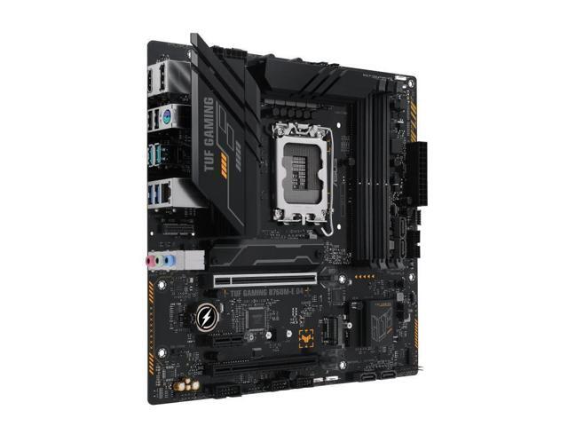 ASUS TUF GAMING B760M-E D4 Intel LGA1700 mATX Motherboard 128GB, 4xDDR4, 1 x PCIe 4.0 x16 slot, 2 x M.2 slots,4 x SATA,1xHDMI, 1xDP, 2.5Gb Ethernet