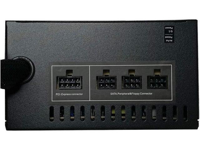 Apevia ATX-ES600W Essence 600W ATX Semi-Modular Gaming Power Supply with Auto-Thermally Controlled 120mm Black Fan, 115/230V Switch, All Protections