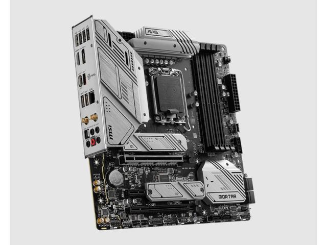 MSI MAG B760M MORTAR MAX WIFI Gaming Motherboard (Supports 12th/13th Gen Intel Processors, LGA 1700, DDR4, PCIe 5.0, M.2, 2.5Gbps LAN, USB 3.2...