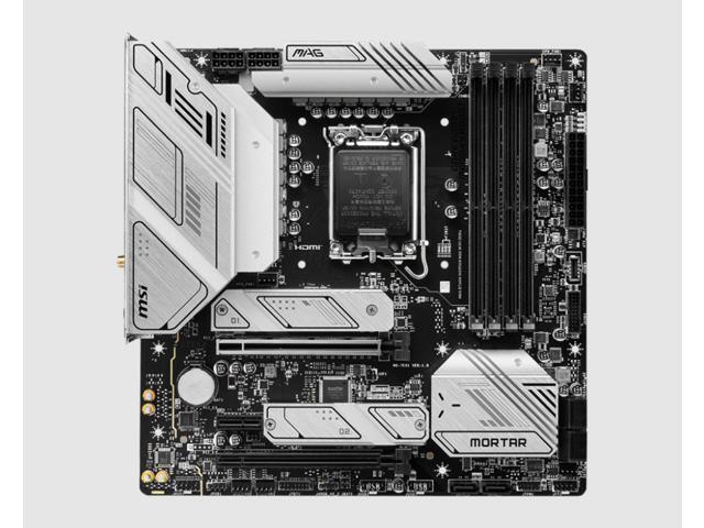 MSI MAG B760M MORTAR MAX WIFI Gaming Motherboard (Supports 12th/13th Gen Intel Processors, LGA 1700, DDR4, PCIe 5.0, M.2, 2.5Gbps LAN, USB 3.2...